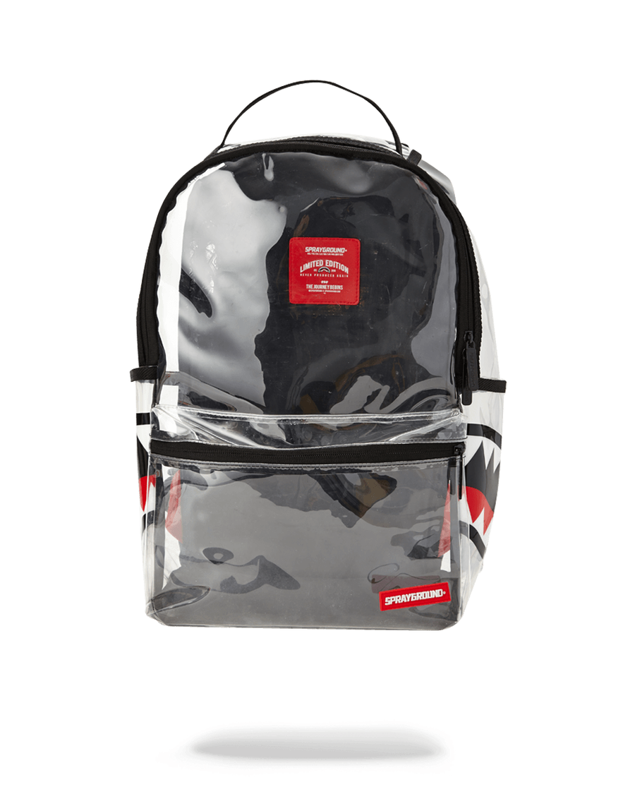 Sprayground 20/20 VISION DOUBLE CARGO SIDE SHARK CLEAR BACKPACK