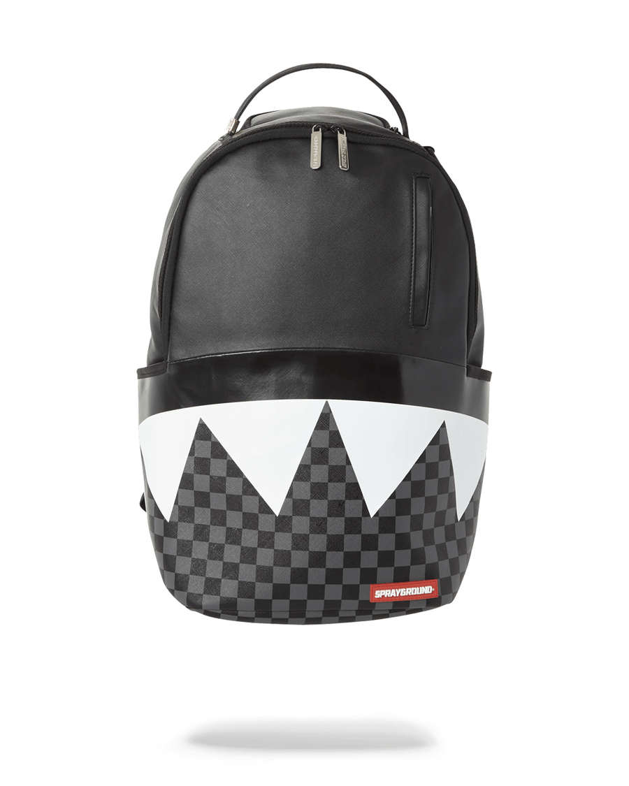 Sprayground BLACK HALF CHECK SHARKS IN PARIS BACKPACK (ONE OF ONE)