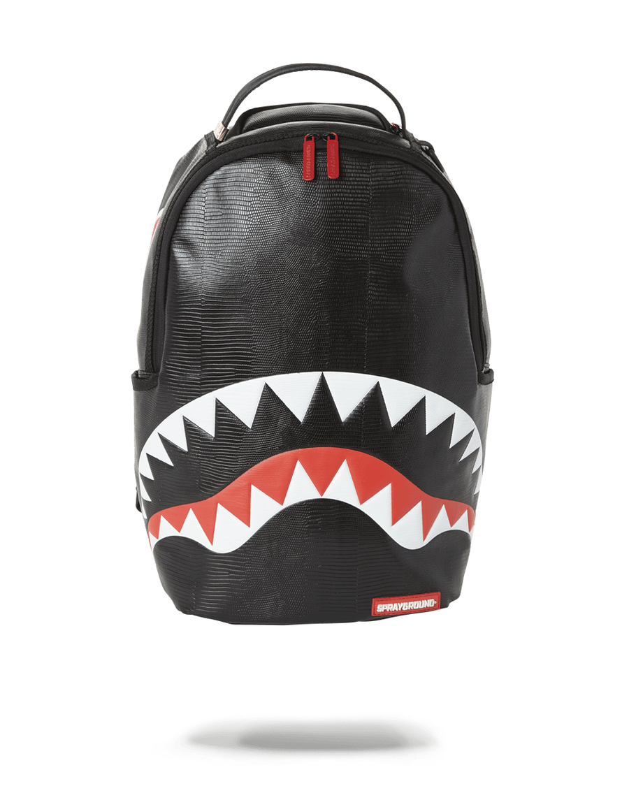 Sprayground BLACK REPTILE SHARK BACKPACK (ONE OF ONE)