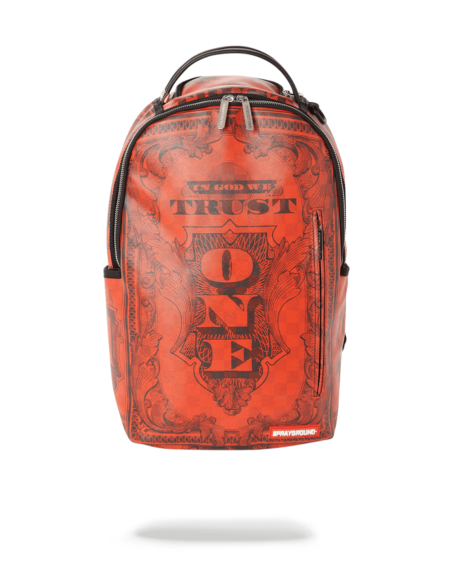 Sprayground IN GOD WE TRUST RED BACKPACK (ONE OF ONE)