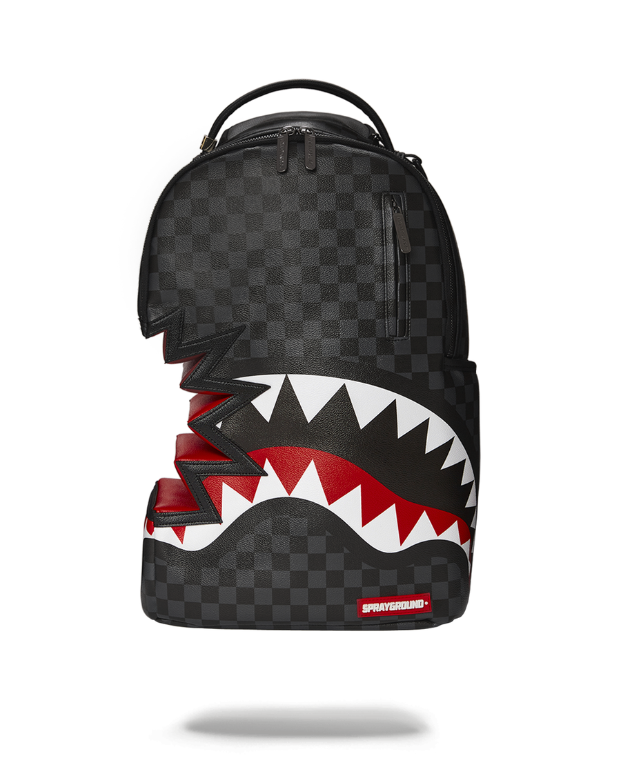 Sprayground SHARK BITE SHARKS IN PARIS GRAY BACKPACK (DLXV)