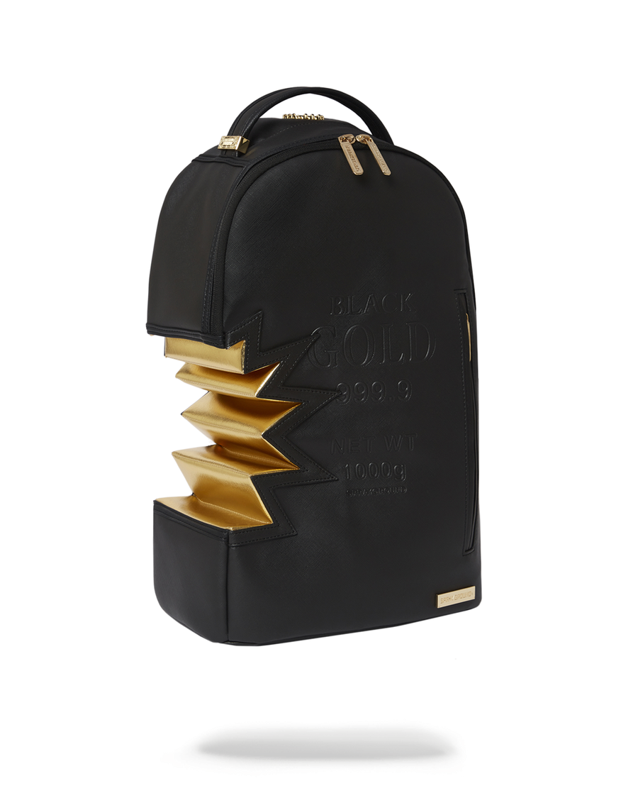 Sprayground A.i.3 SHARK BITE BLACK GOLD BACKPACK (DLXV)