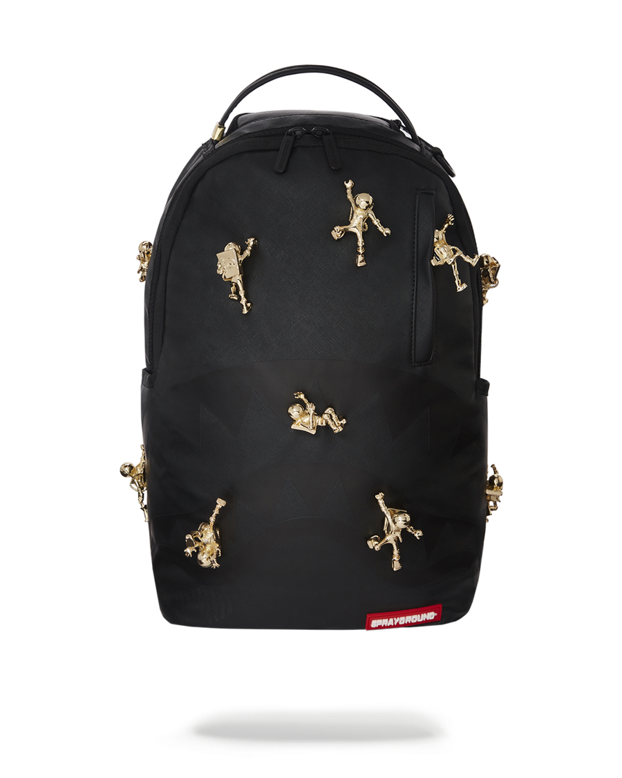 Sprayground THE LOST IN SPACE BACKPACK (10 3D GOLD METAL ASTRONAUTS)