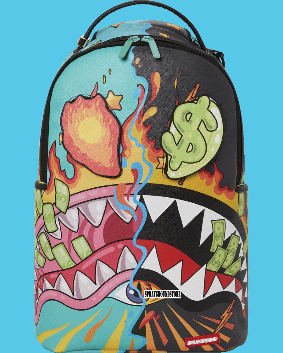 Sprayground DAZED & SHARK DOUBLE LIFE (WITH REMOVABLE EYE PATCHES)