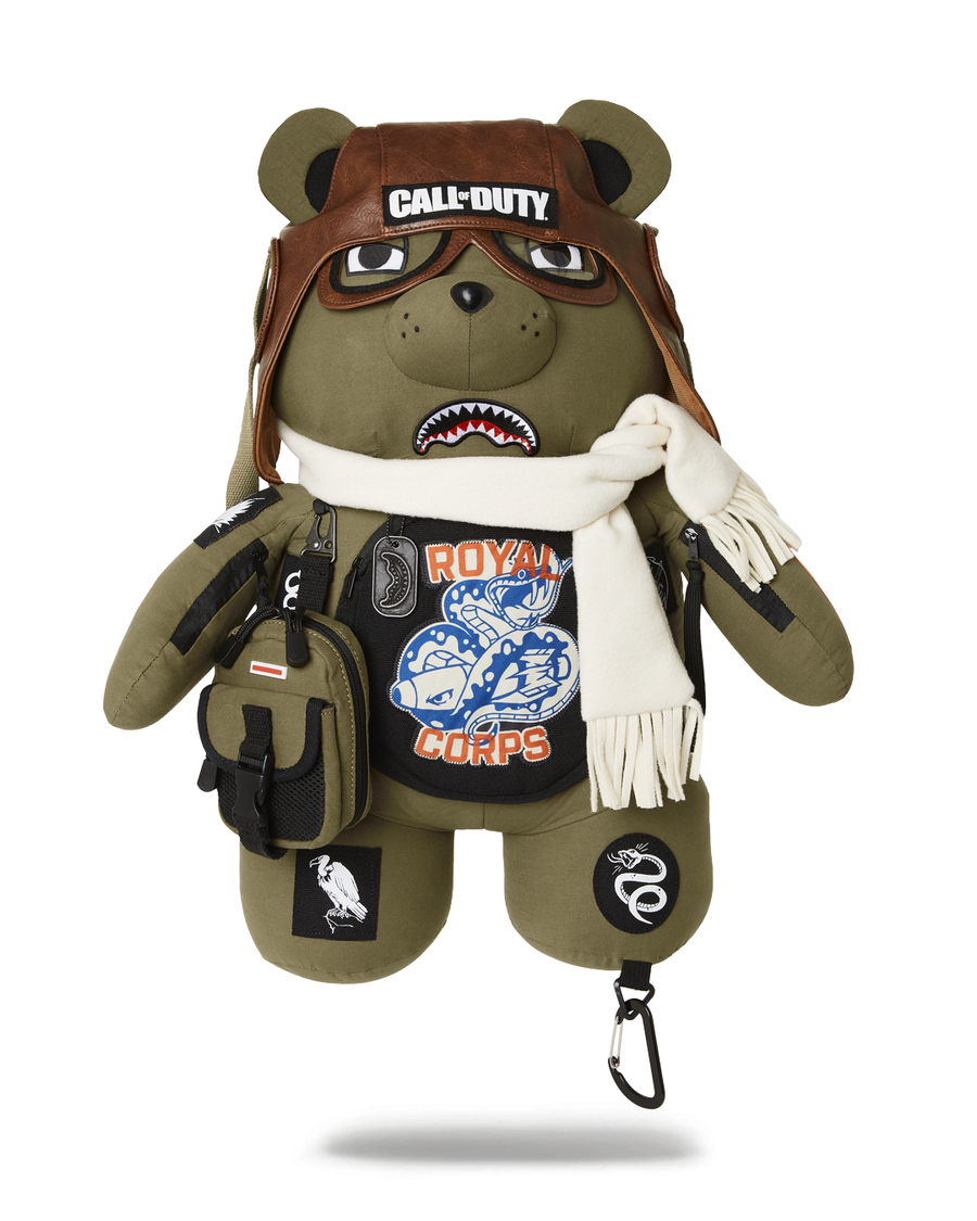 Sprayground CALL OF DUTY AVIATOR FEARLESS MONEYBEAR TEDDYBEAR BACKPACK