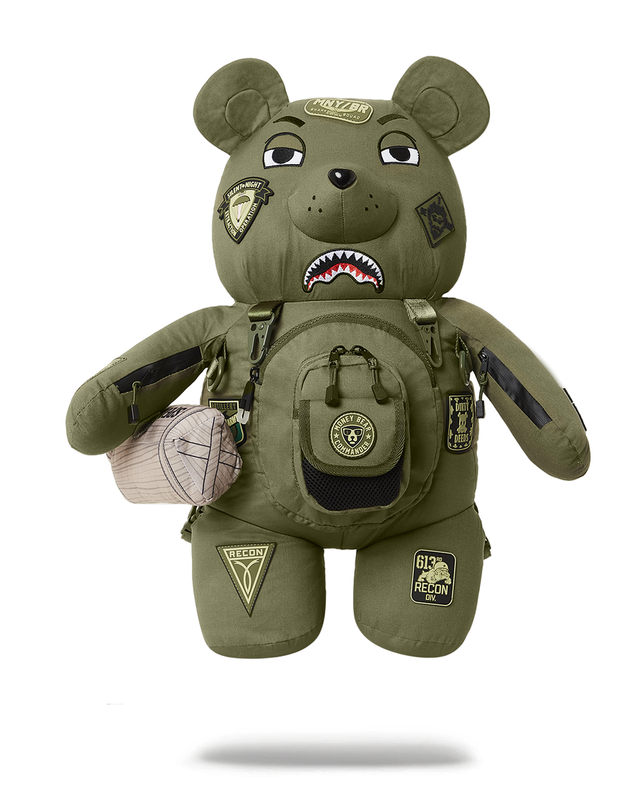 Sprayground SPECIAL OPS FULL THROTTLE MONEYBEAR TEDDYBEAR BACKPACK