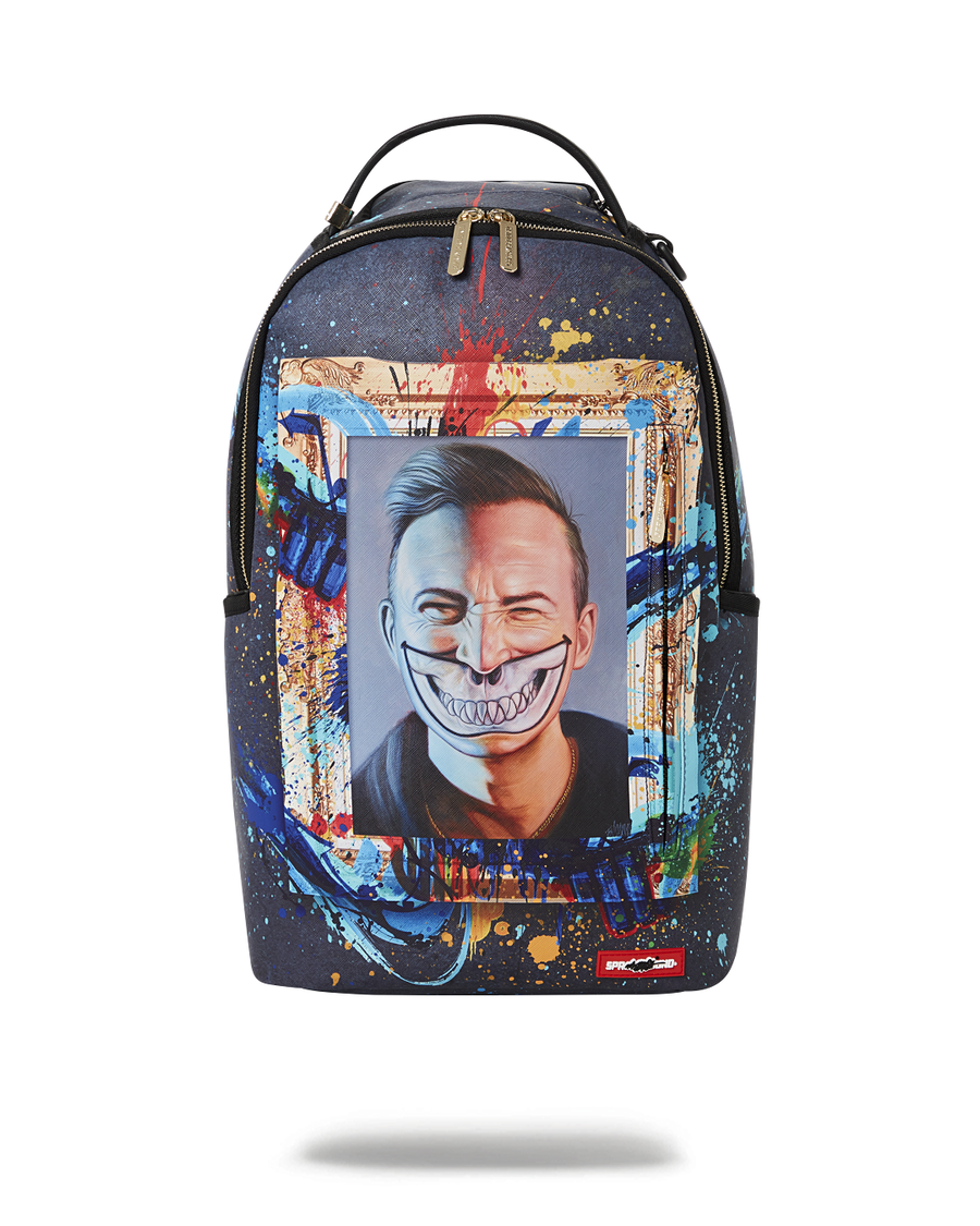 Sprayground Det Sjældne Dbd Grin Shark Portræt Af Ron Engelsk- Super Limited Edition