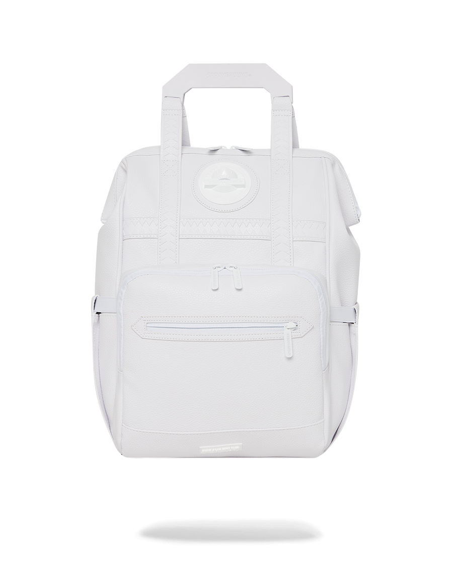 Sprayground HEAVY METAL SHARK WHITE OUT BIZ TOP OPENER BACKPACK