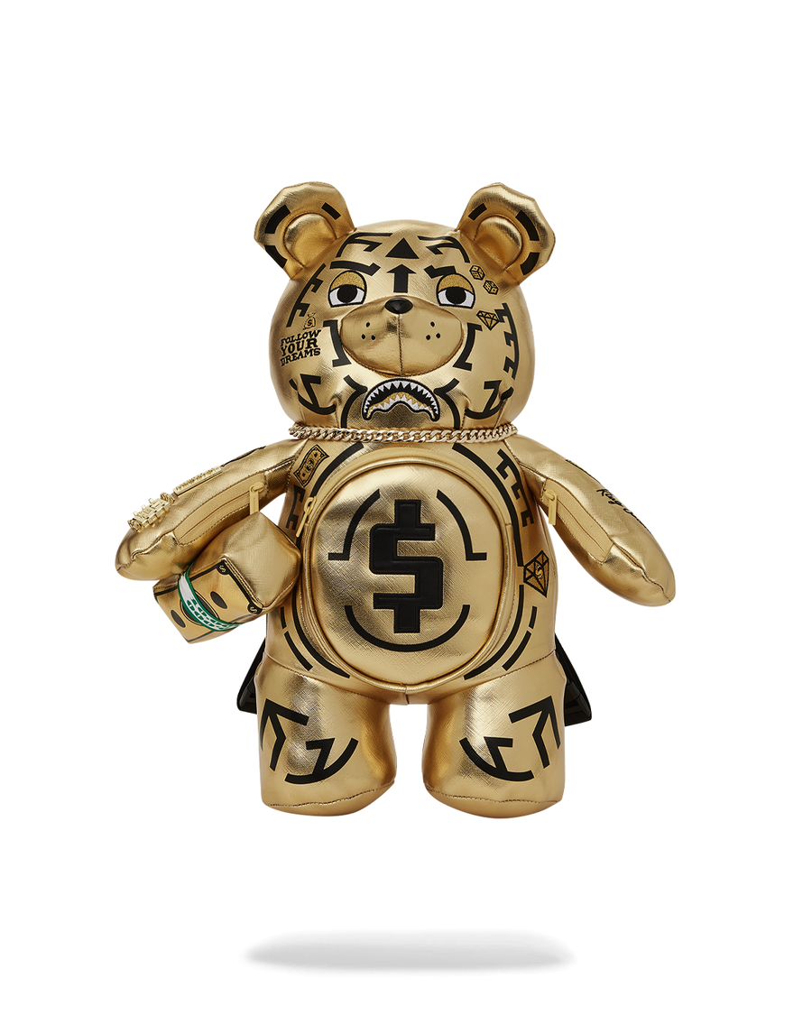 Sprayground A.I.8 AFRICAN INTELLIGENCE PATH TO THE FUTURE II MEDIUM MONEYBEAR TEDDYBEAR BACKPACK