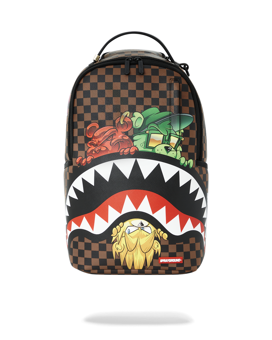 Sprayground SHARKS IN PARIS CHARACTERS SNEAKIN BACKPACK (DLXV)