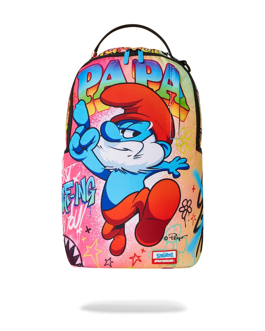 Sprayground PAPA SMURF ON THE RUN BACKPACK