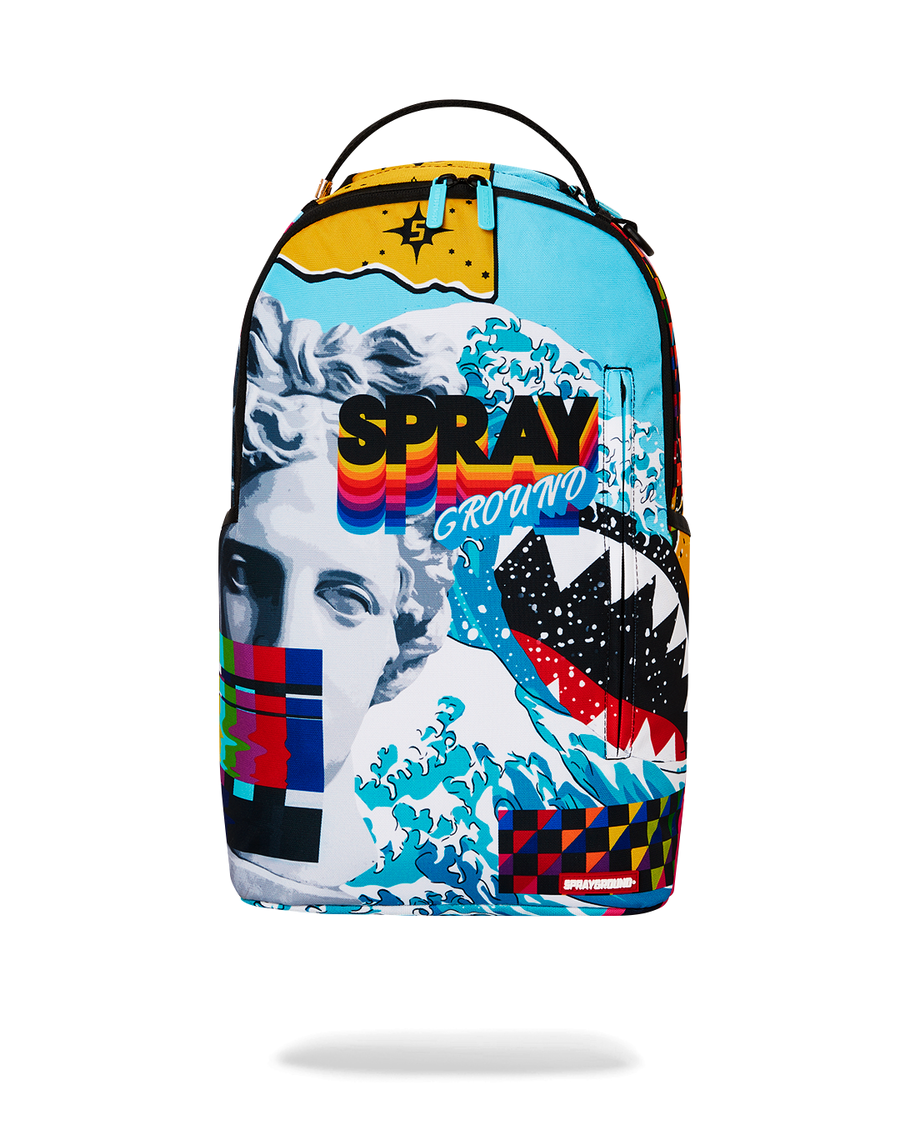 Sprayground COLLAGE OF RANDOM DLXSR BACKPACK