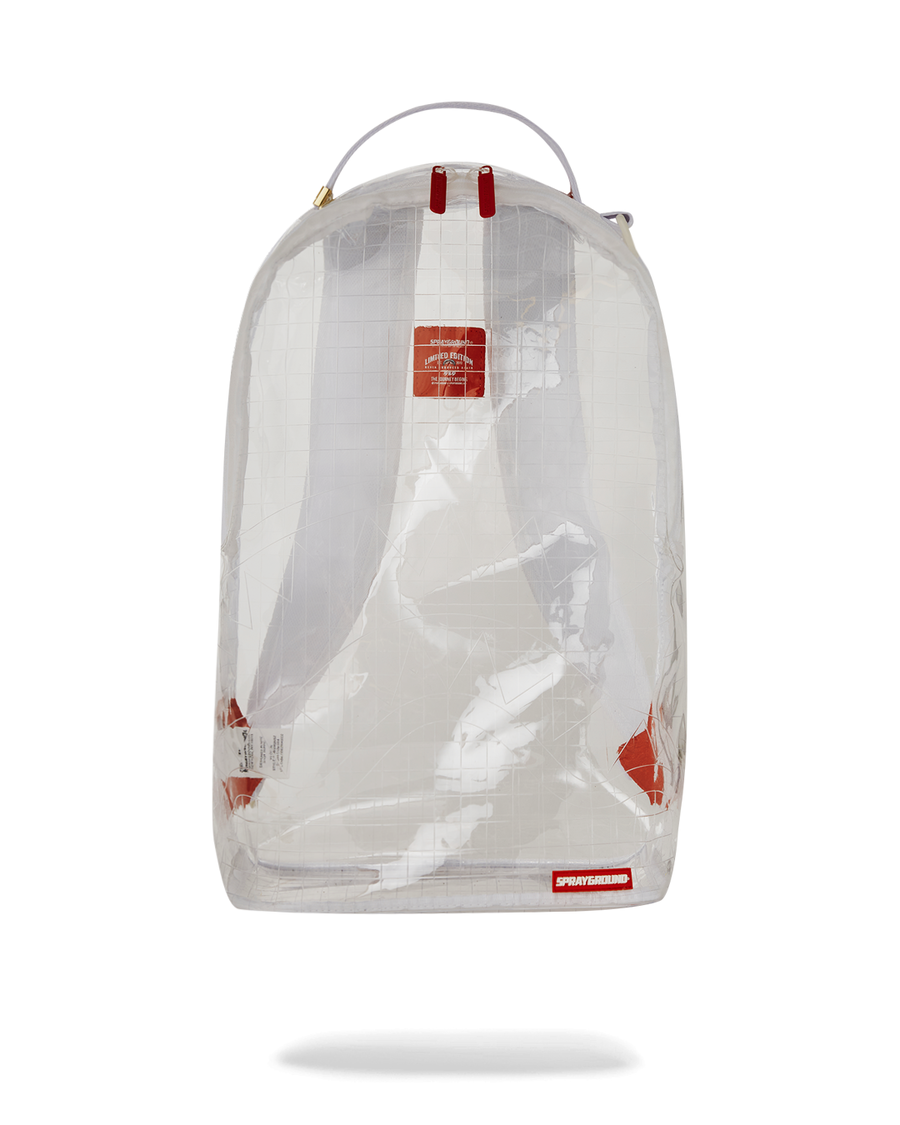 Sprayground CLEAR VISION SHARKS IN PARIS - 100% ALL CLEAR DLX BACKPACK