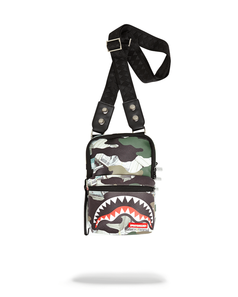 Sprayground CAMO MONEY SHARK SLING