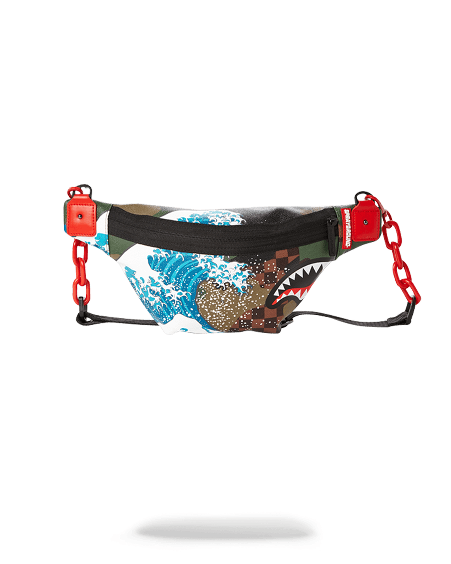 Sprayground CAMOKAWA WAVE SHARK CROSSBODY