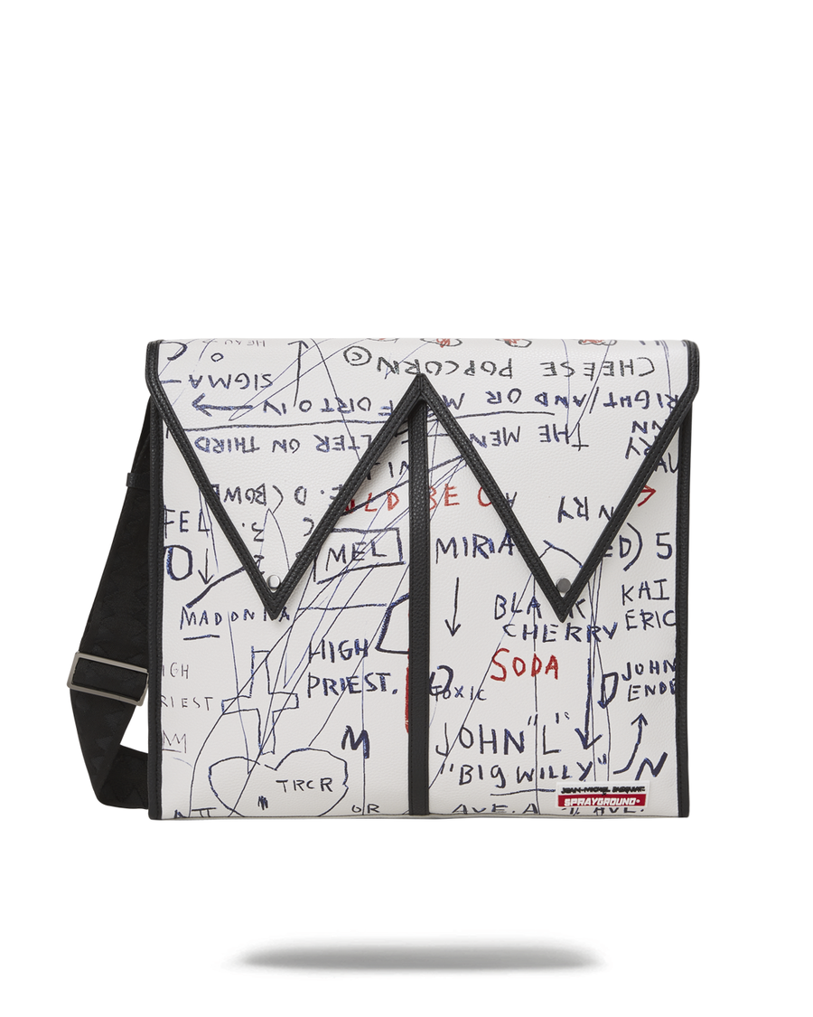 Sprayground OFFICIAL BASQUIAT UNTITLED (CHEESE POPCORN) 1983 SLING MESSENGER