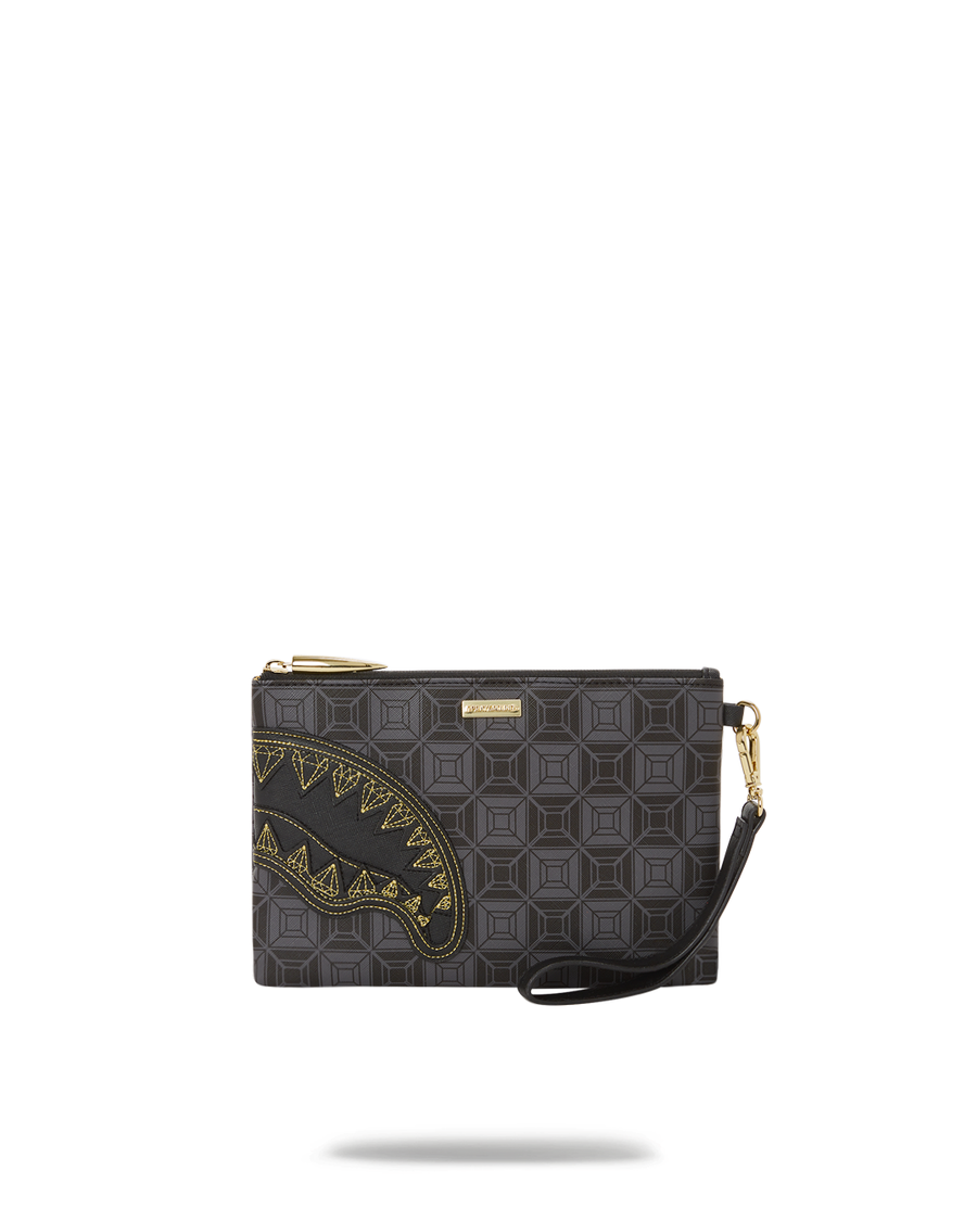 Sprayground OBSIDIAN STUNNER A.i.6 SANDFLOWER COLLAB CROSSOVER CLUTCH