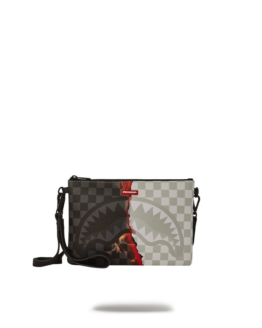 Sprayground RING OF FIRE CROSSOVER CLUTCH W/ SHOULDER STRAP