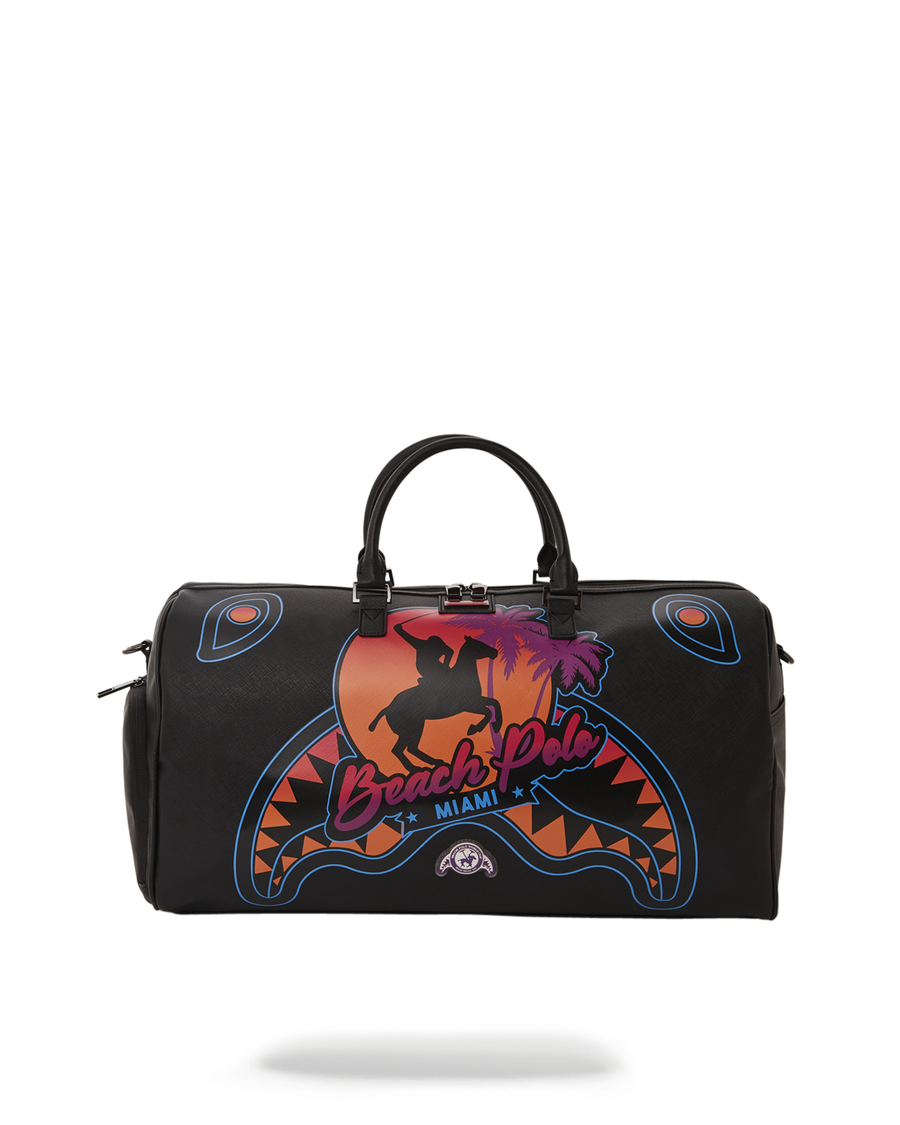 Sprayground MIAMI BEACH POLO COLLAB DUFFLE (BLACK)