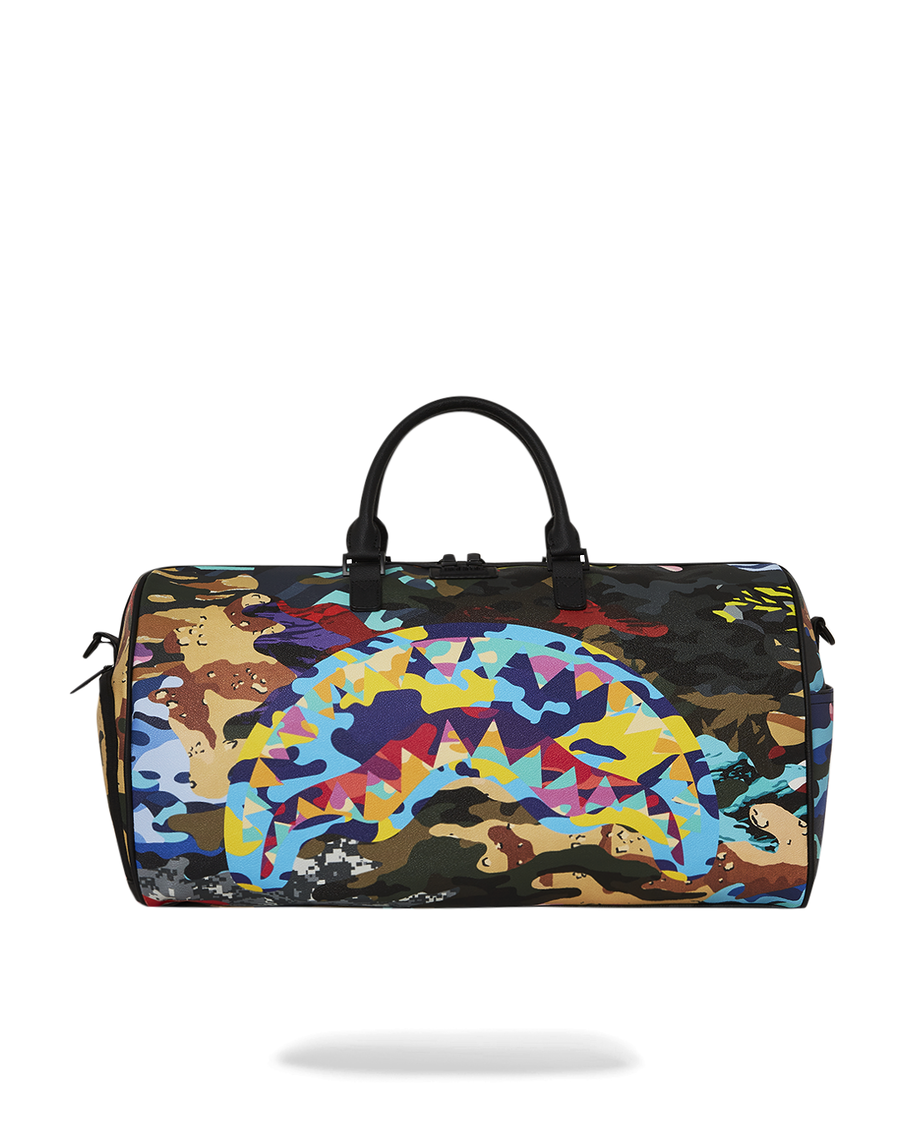 Sprayground SLICED AND DICED CAMO DUFFLE