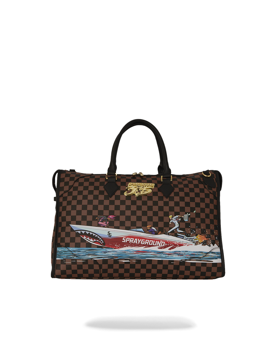 Sprayground THE 305 SPEEDBOAT GETAWAY PYRAMID DUFFLE