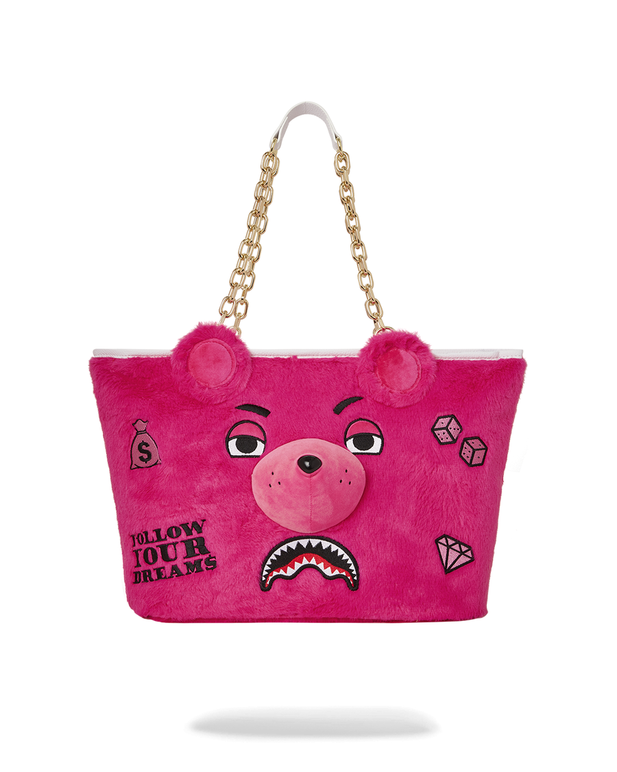 Sprayground PLUSH MONEYBEAR TOTE (PINK)