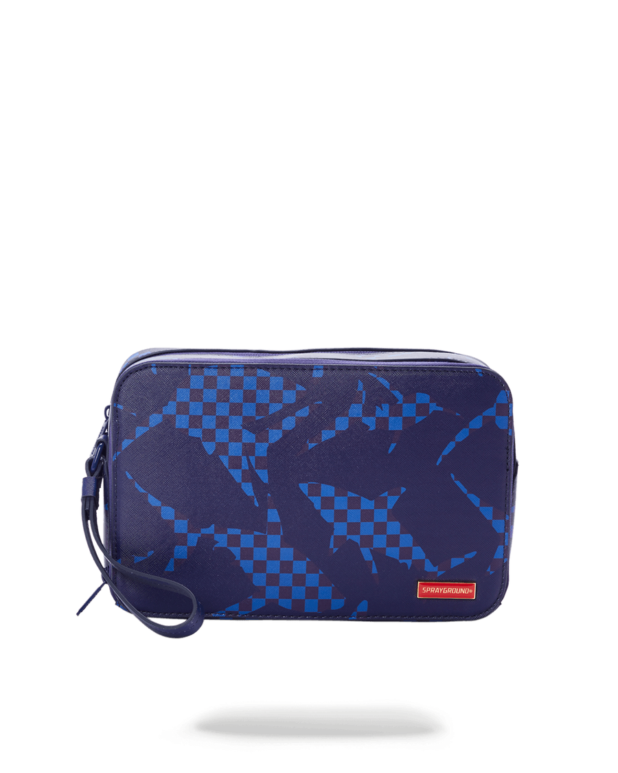 Sprayground SHARK CHECK (BLUE) TOILETRY