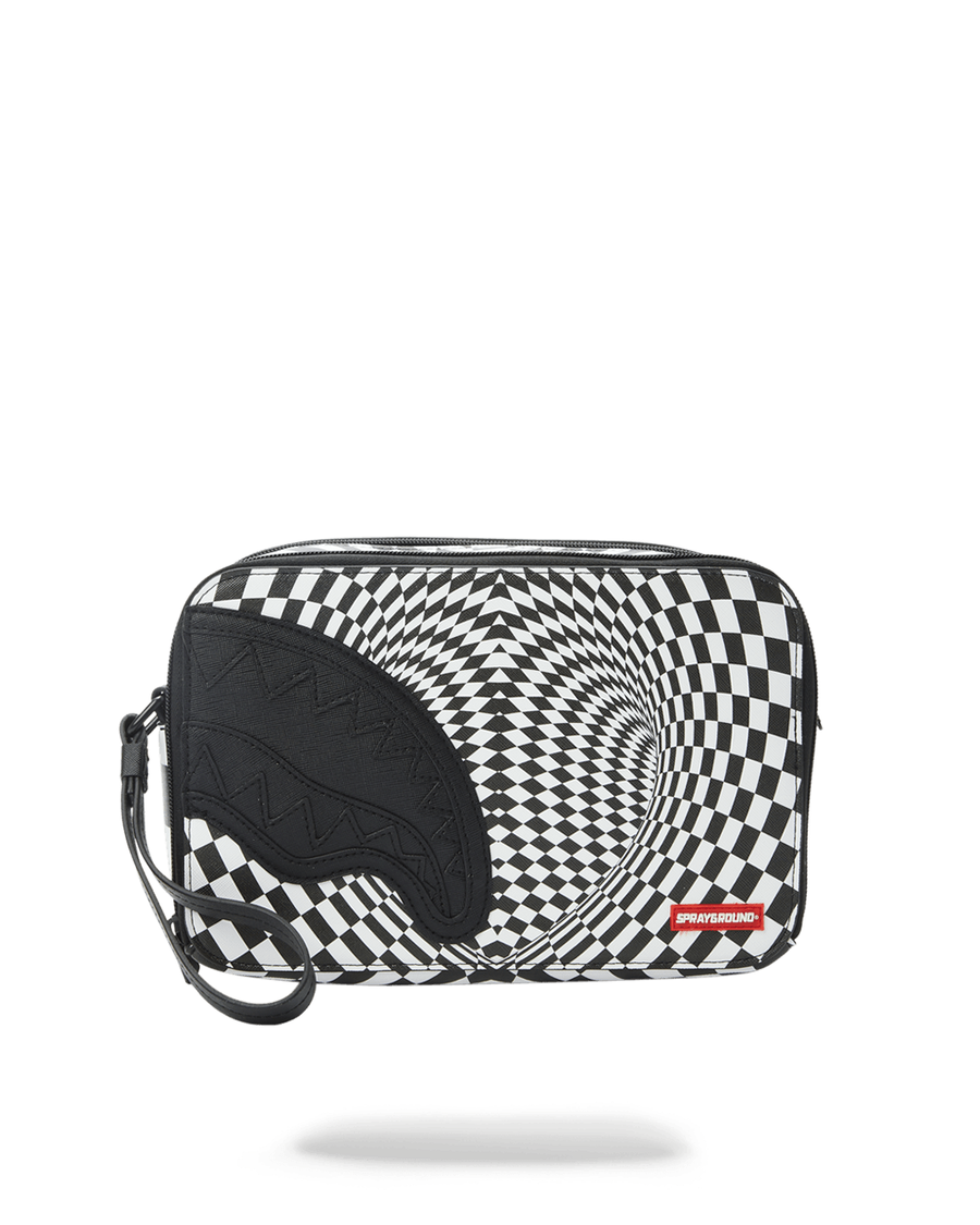 Sprayground TRIPPY CHECK TOILETRY AKA MONEY BAG