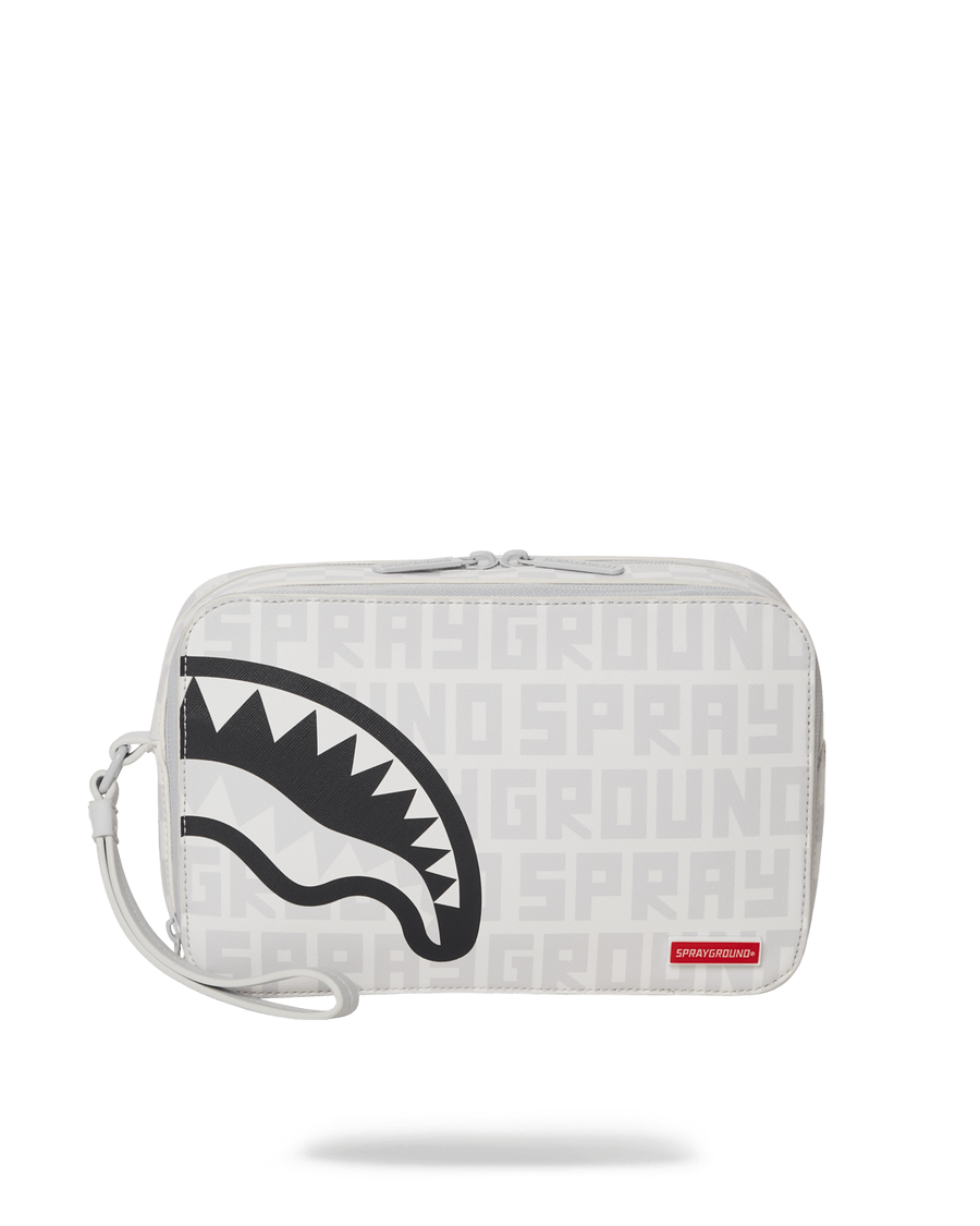 Sprayground SPLIT THE CHECK (PEARL) TOILETRY BAG