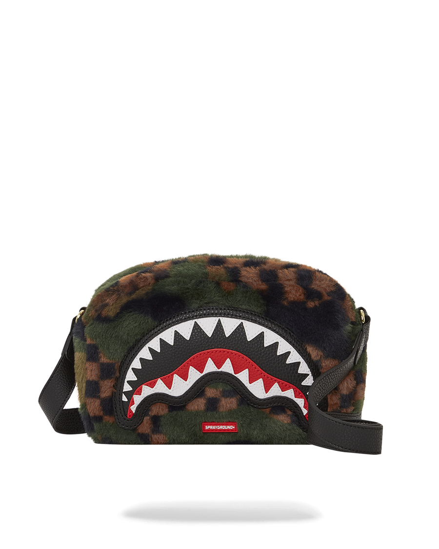 Sprayground BIG SKY FUR SHARK MESSENGER BRICK BAG