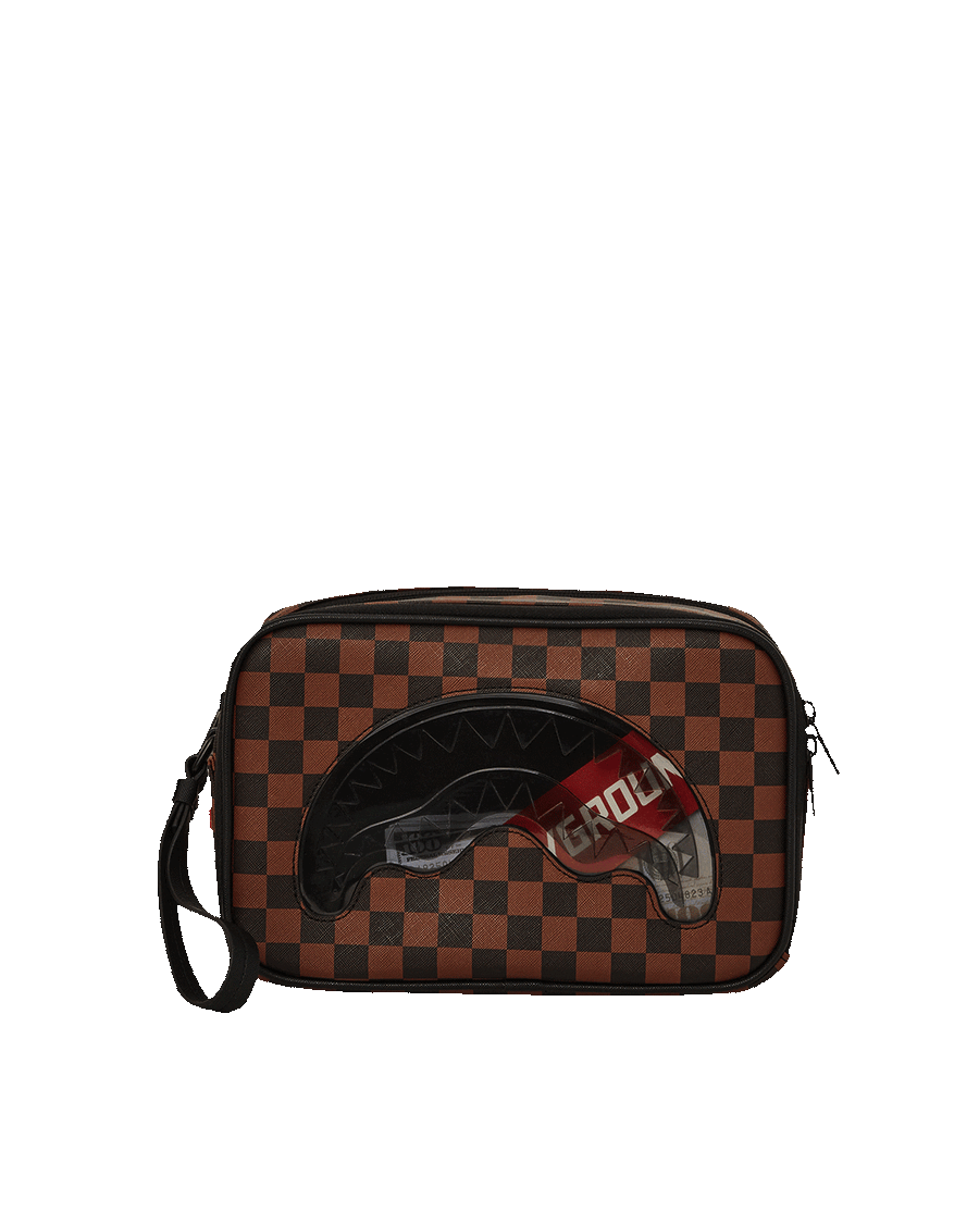 Sprayground SHARKS IN PARIS CLEAR FOR TAKEOFF TOILETRY BAG