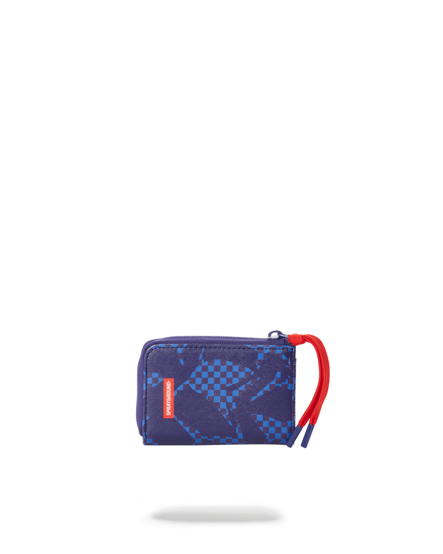 Sprayground SHARK CHECK (BLUE) WALLET