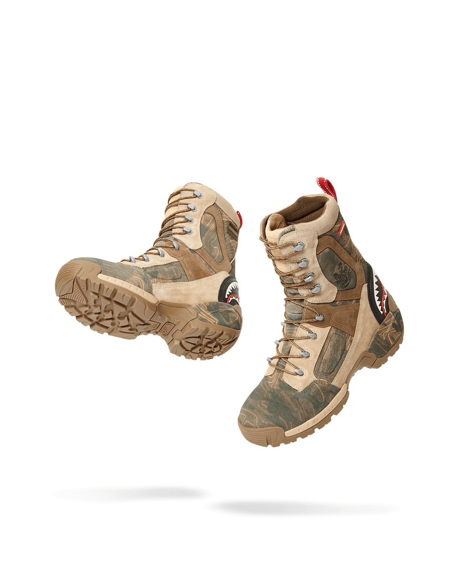 Sprayground CAMO TERRAIN FUERZA COBRA PARATROOPER BOOTS - MADE IN COLOMBIA NUMBERED 1/280 PAIRS