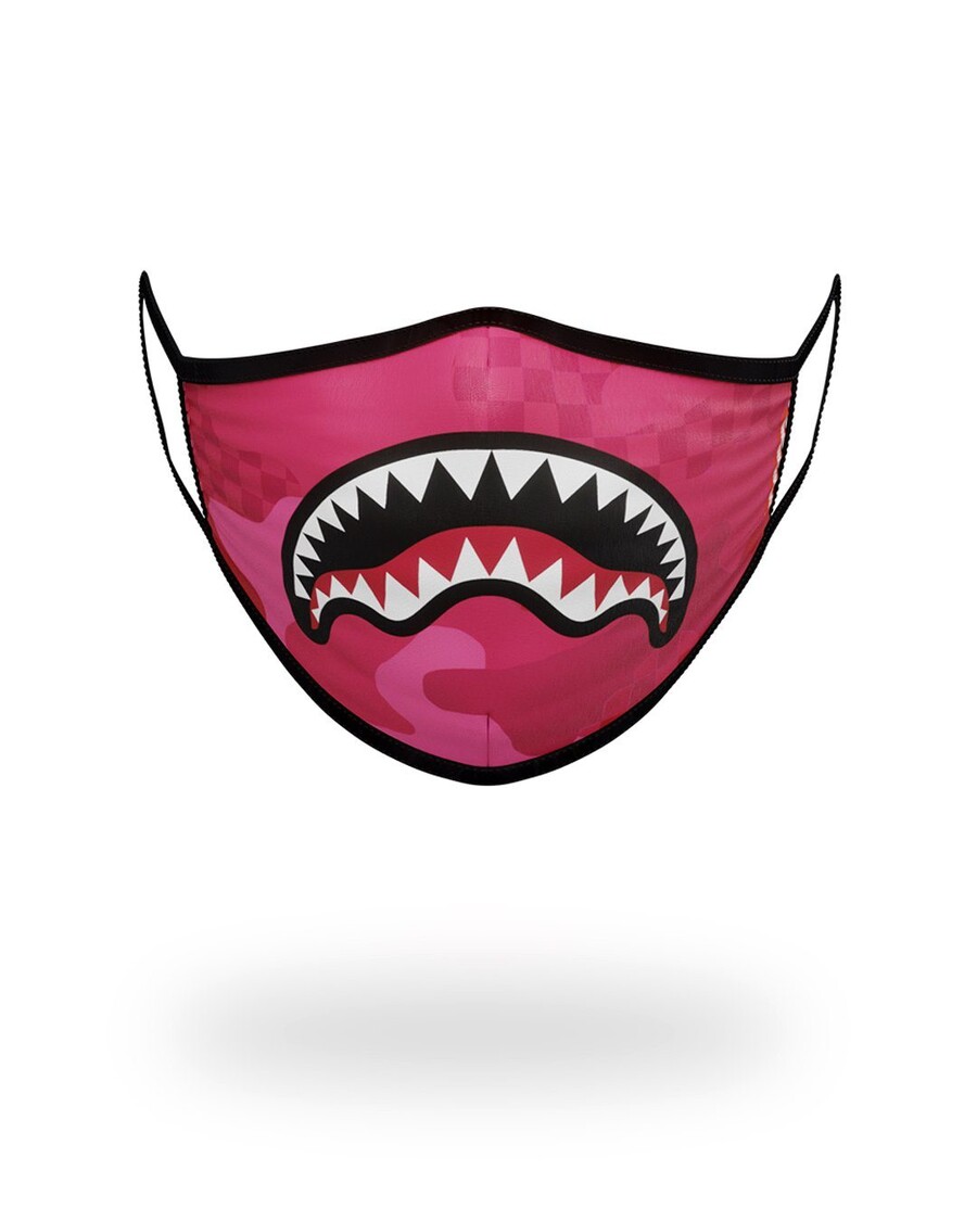 Sprayground PINK ANIME SHARK FORM-FITTING MASK