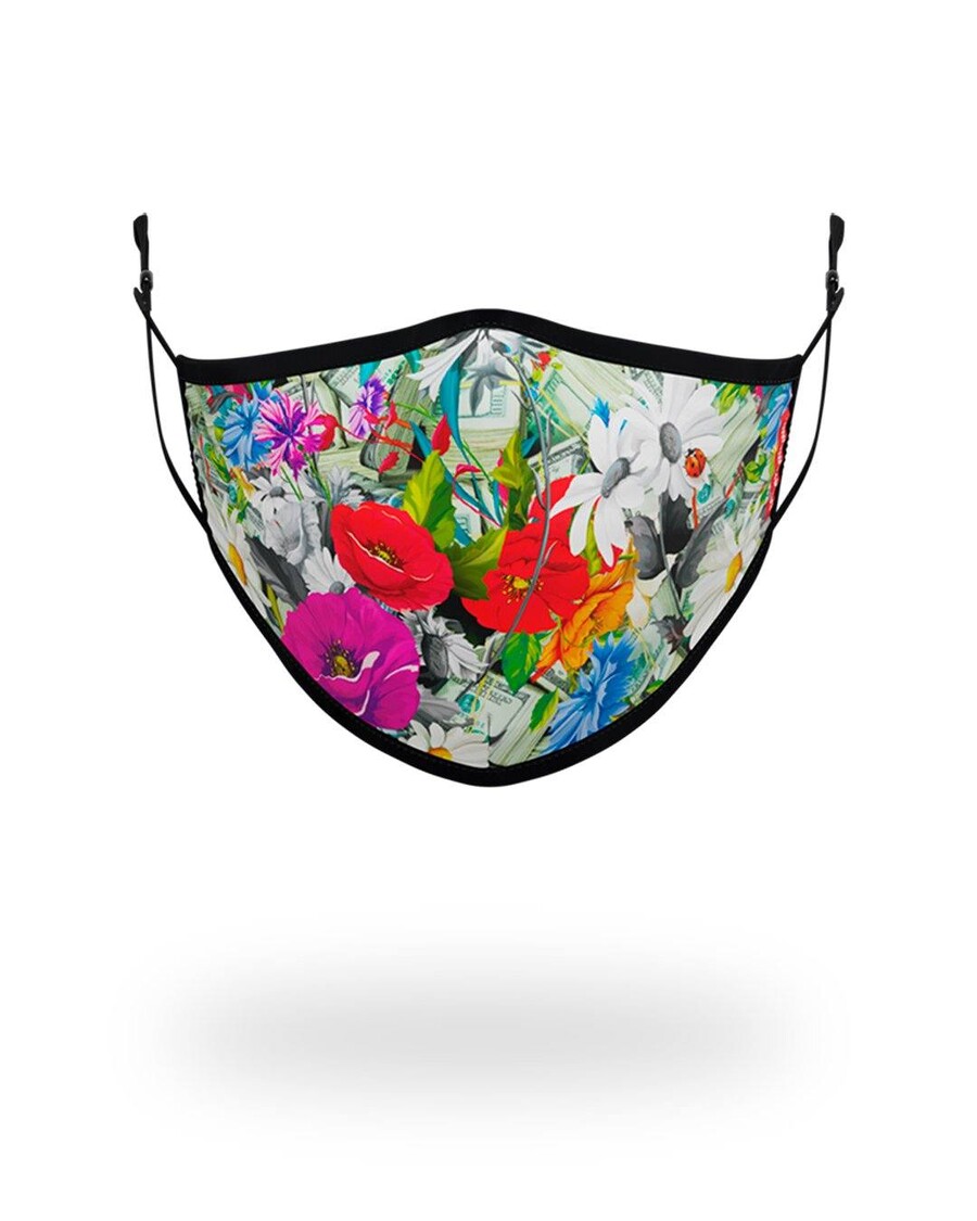 Sprayground ADULT FLORAL MONEY FORM FITTING FACE MASK