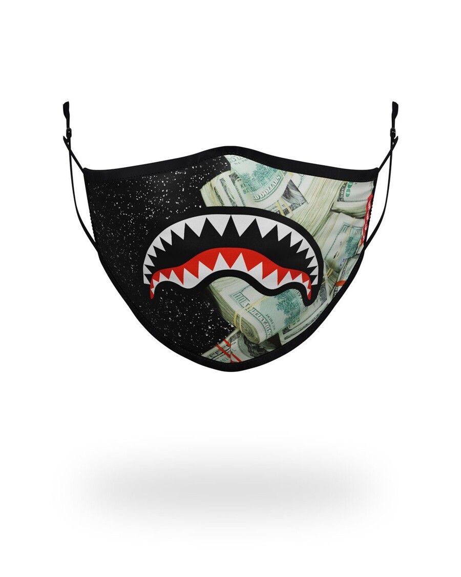 Sprayground ADULT PARTY SHARK FORM FITTING FACE MASK