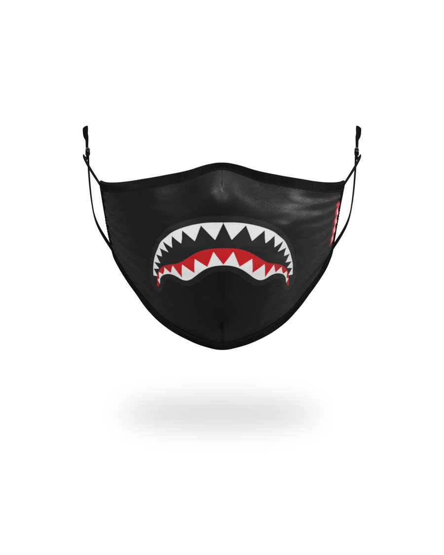 Sprayground ADULT SHARK LOGO (BLACK) FORM-FITTING FACE MASK