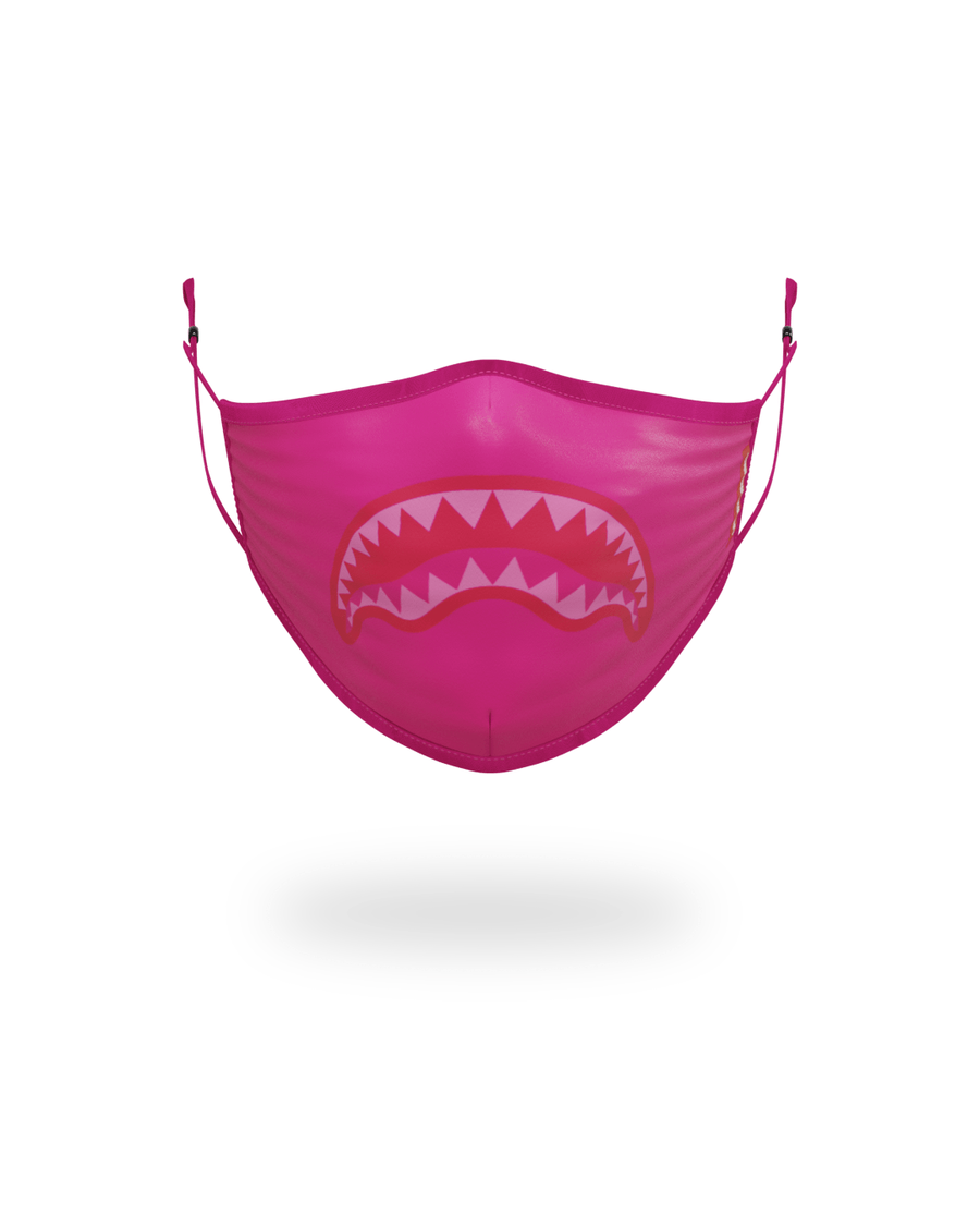 Sprayground ADULT PINK SHARK FORM-FITTING FACE MASK