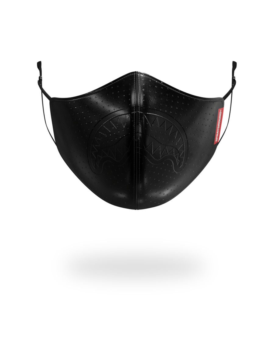 Sprayground MIDNIGHT SHARK VEGAN LEATHER FACEMASK