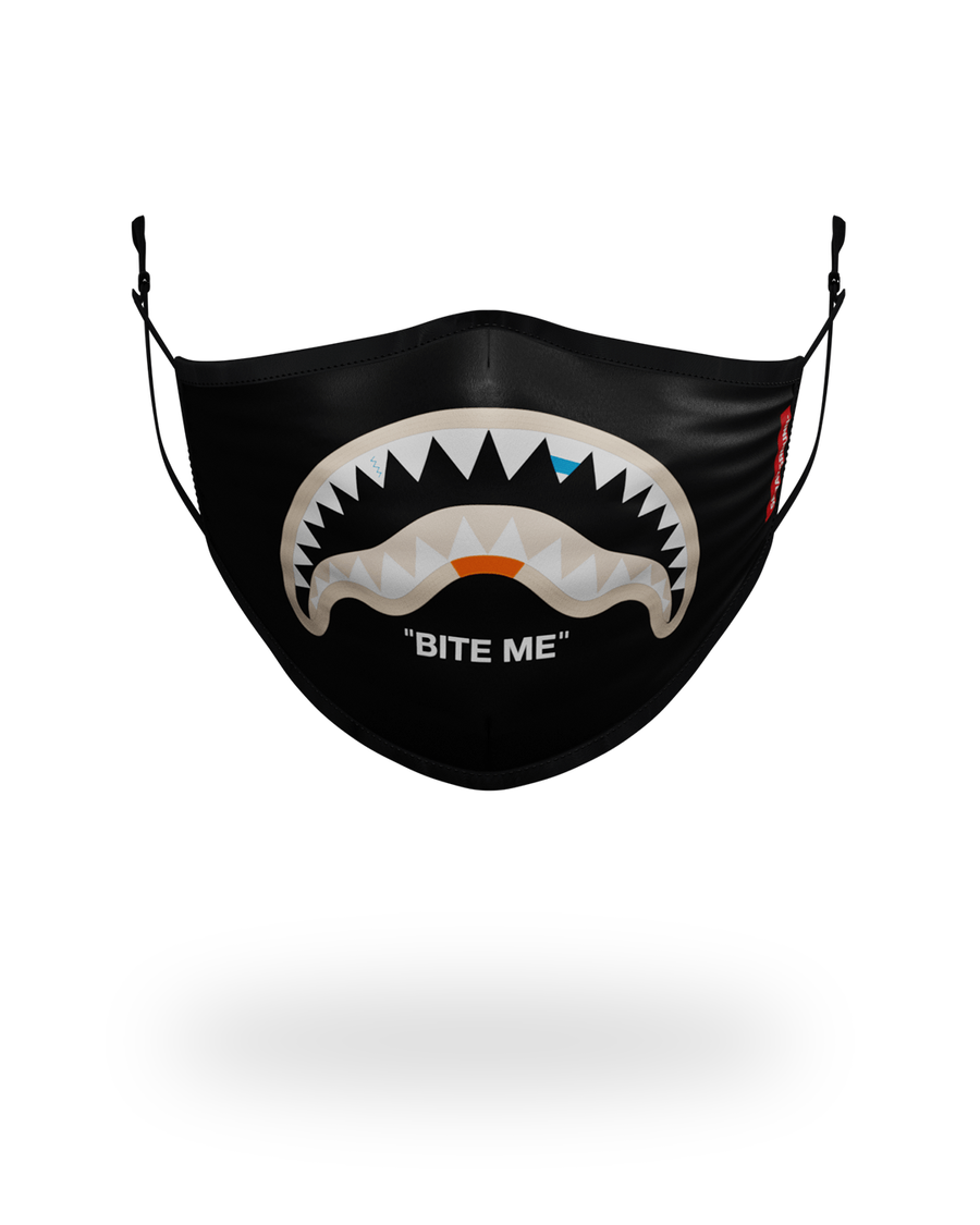 Sprayground BITE ME SHARK (BLK) POLYESTER FACE MASK