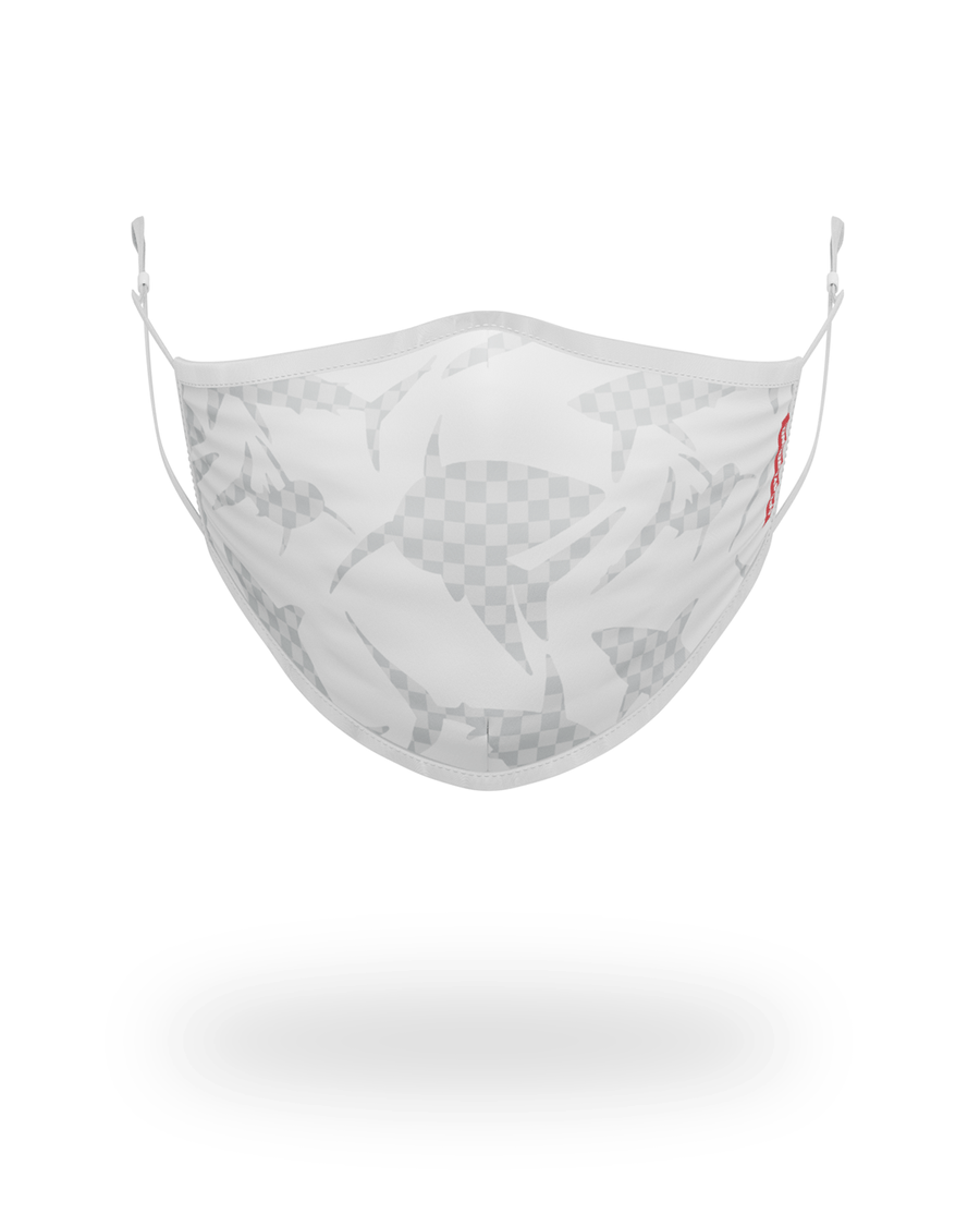 Sprayground SHARK CHECK (WHITE) FACE MASK