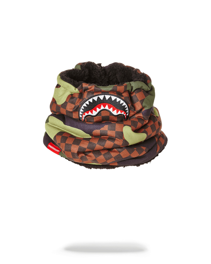 Sprayground CHECKER CAMO NECK WARMER