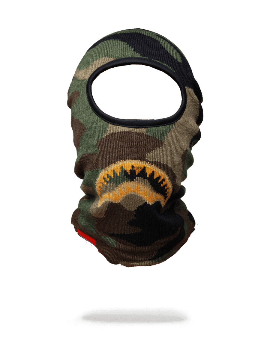 Sprayground GOLD KNIT SHARK MOUTH SKI MASK