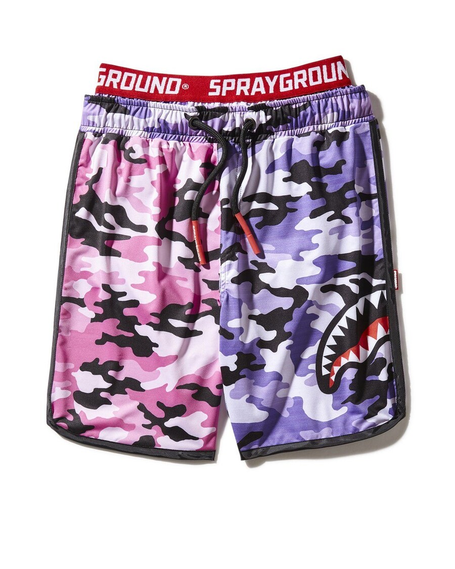 Sprayground KIDS SPLIT CAMO SWIM TRUNKS