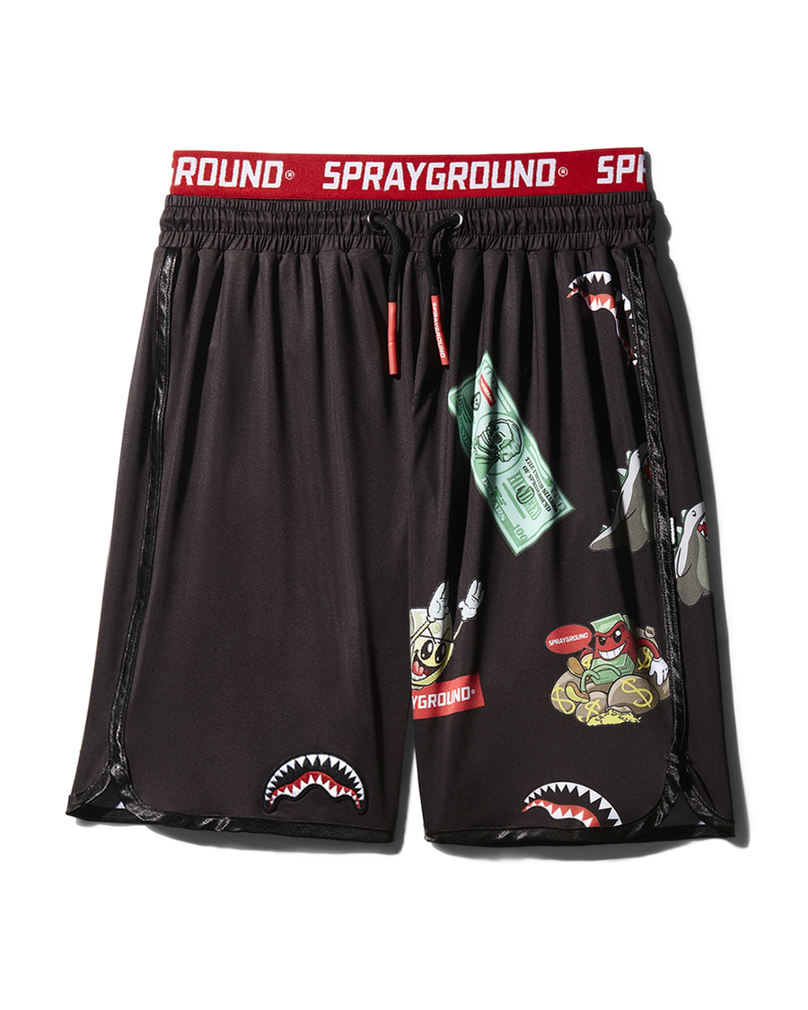 Sprayground PATCH ALL-IN CORTO SWIM TRUNKS (BLACK)