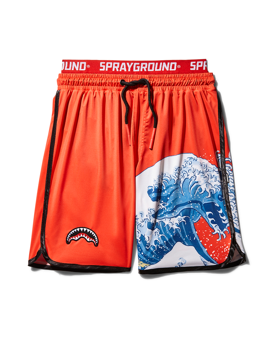 Sprayground JAPAN WAVE CORTO SWIM TRUNKS (RED)