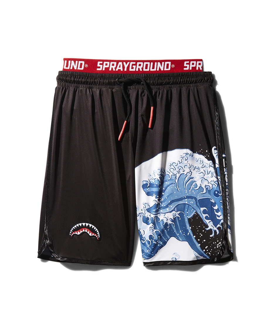 Sprayground DRAGON WAVE CORTO SWIM TRUNKS (BLACK)