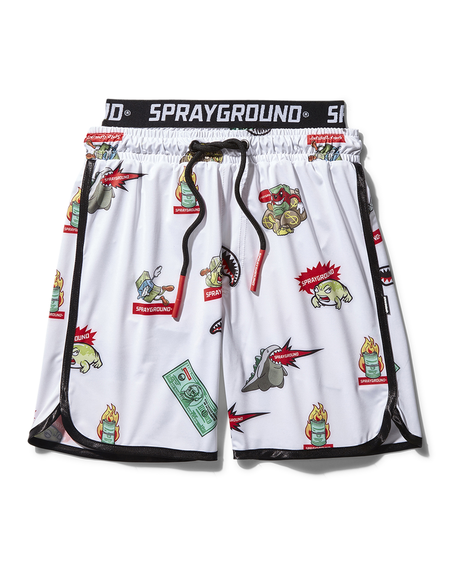 Sprayground KIDS PATCH ALL-IN SWIM TRUNKS (WHITE)