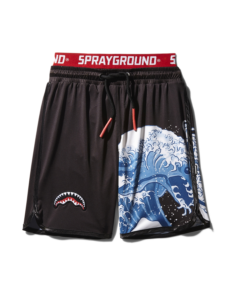 Sprayground KIDS JAPAN WAVE SWIM TRUNKS (BLACK)