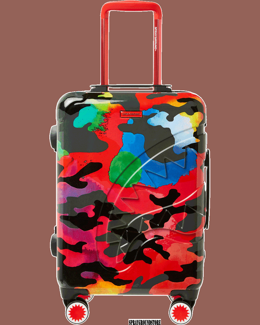 Sprayground CAMOBURST SHARKNAUTICS HARDSHELL CARRY-ON LUGGAGE